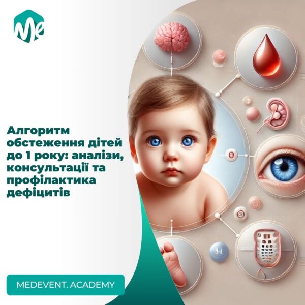 Алгоритм обстеження дітей до 1