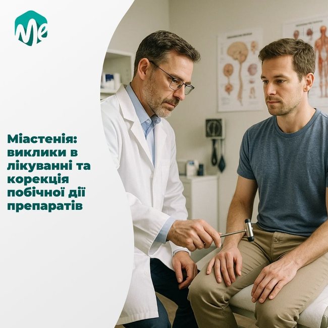 Міастенія: виклики в лікуванні та корекція побічної дії препаратів